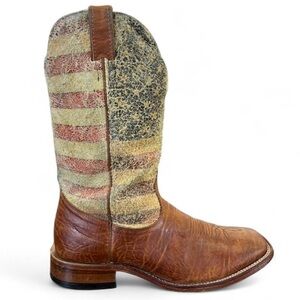 Mens Boulet USA Flag Western Boots size 11 D